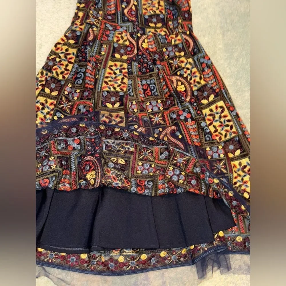 Saks Fifth Avenue Patterned Midi Dress